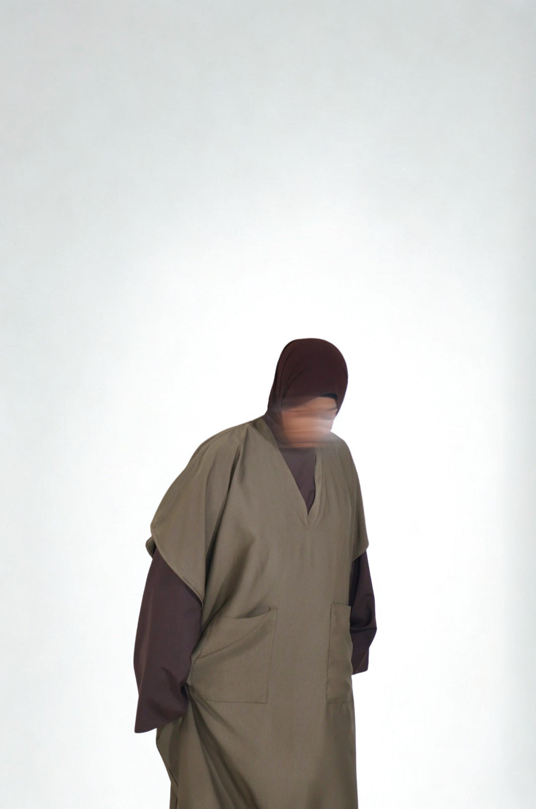 YUM — Abaya Sans Manches - vert