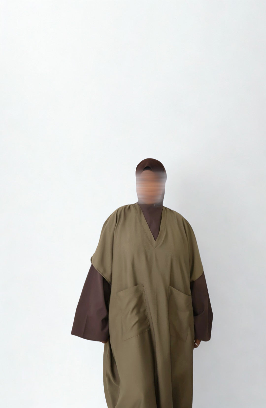 YUM — Abaya Sans Manches - vert