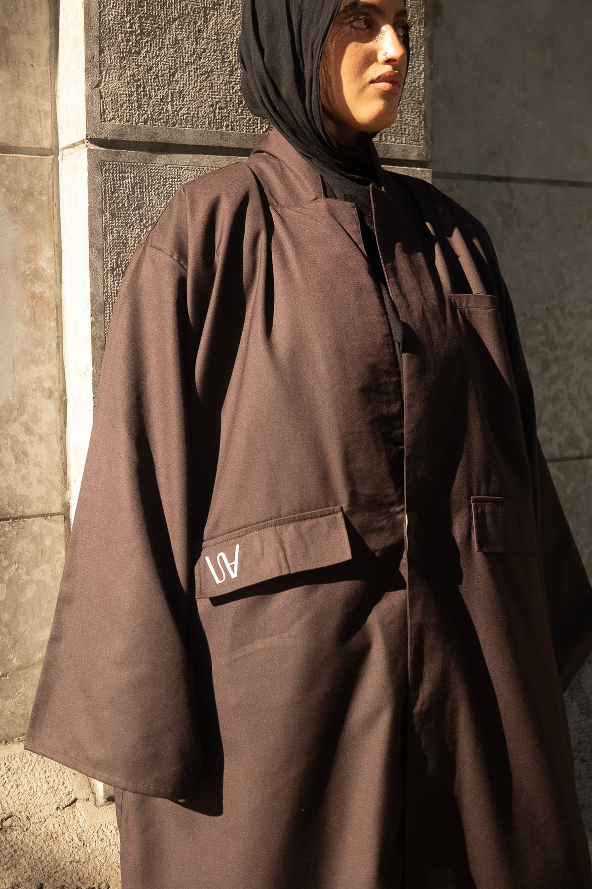 AZRA — Abaya Blazer - marron