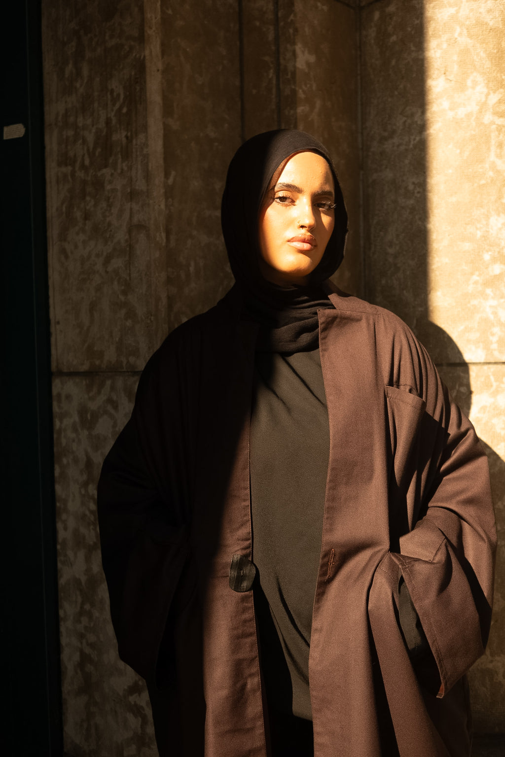 AZRA — Abaya Blazer - marron