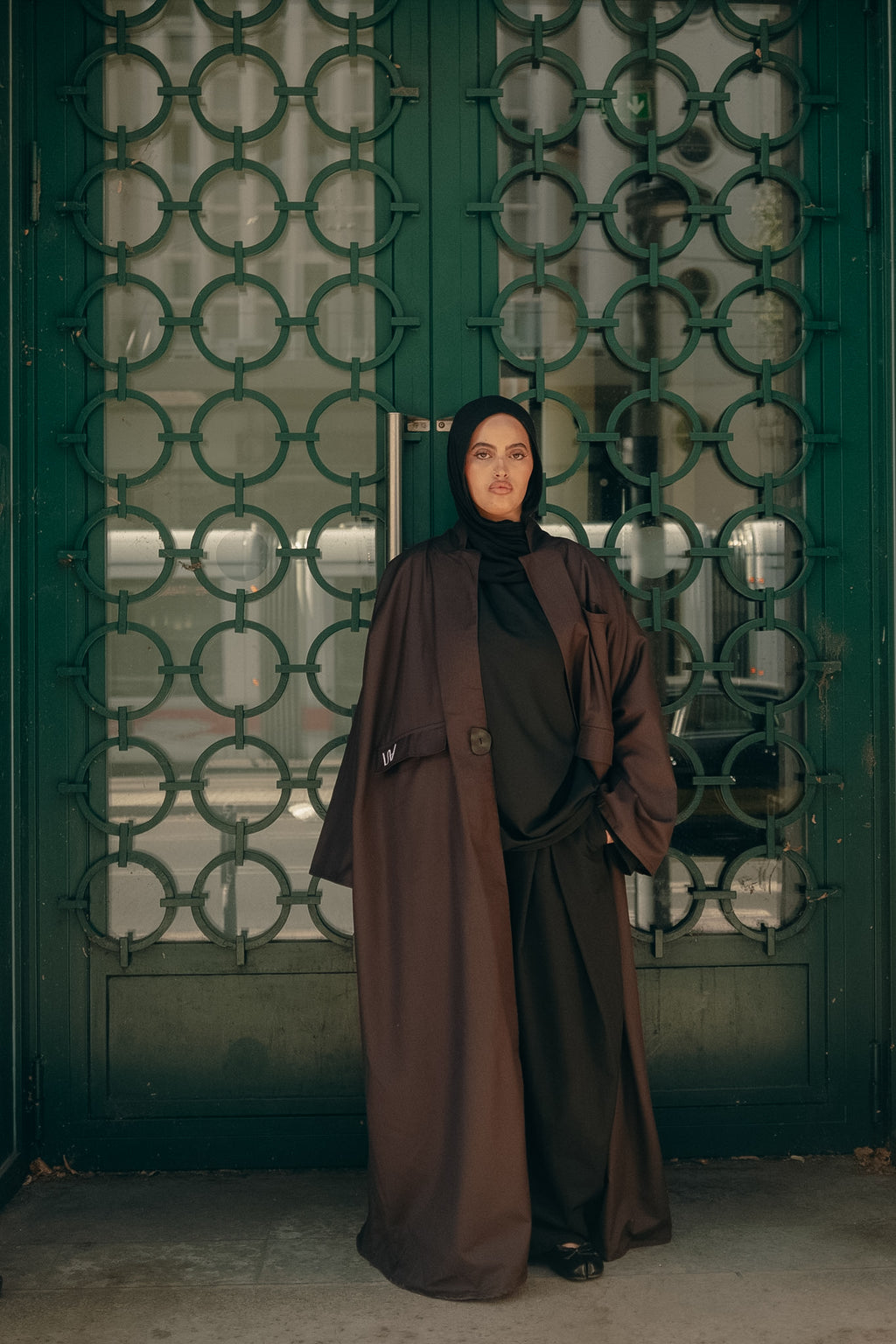 AZRA — Abaya Blazer - marron