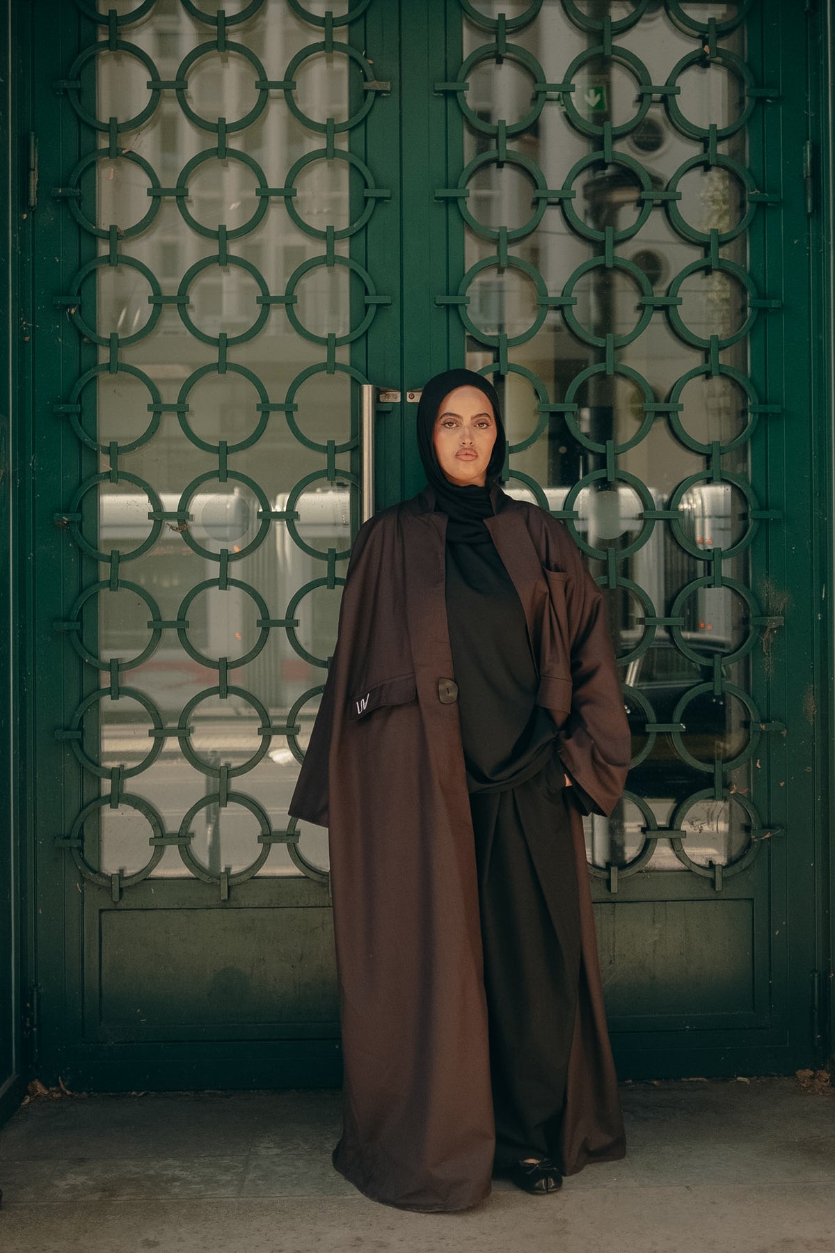 AZRA — Abaya Blazer - marron