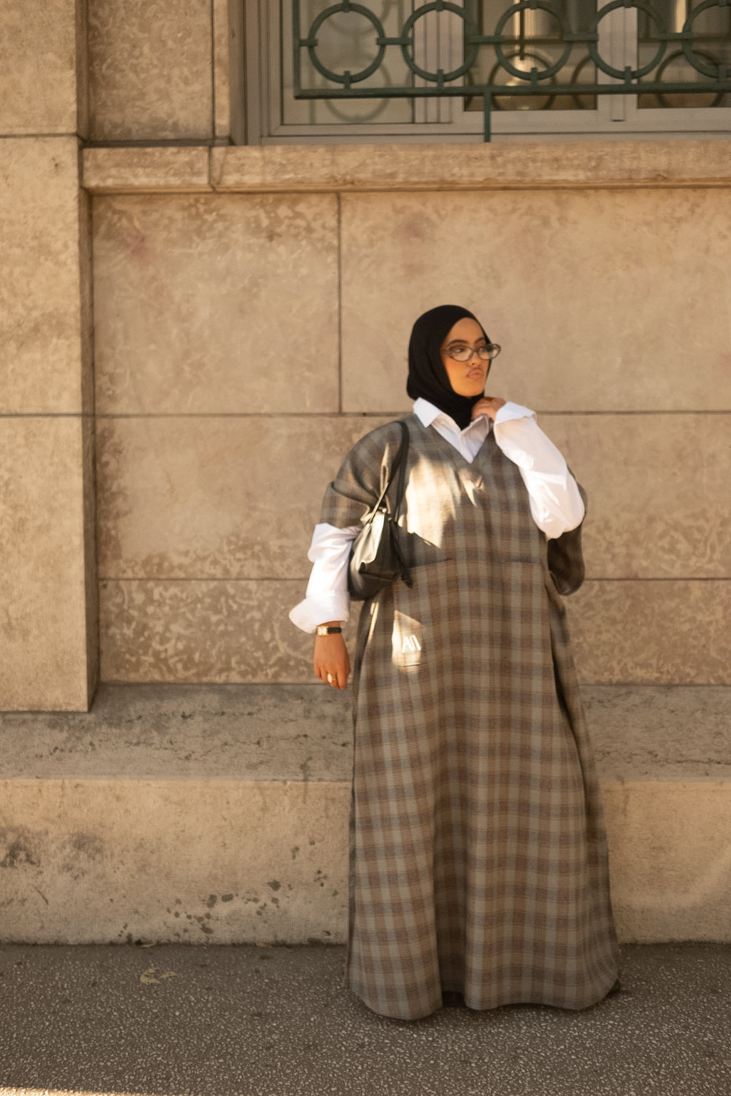 YUM — Abaya Sans Manches - tartan