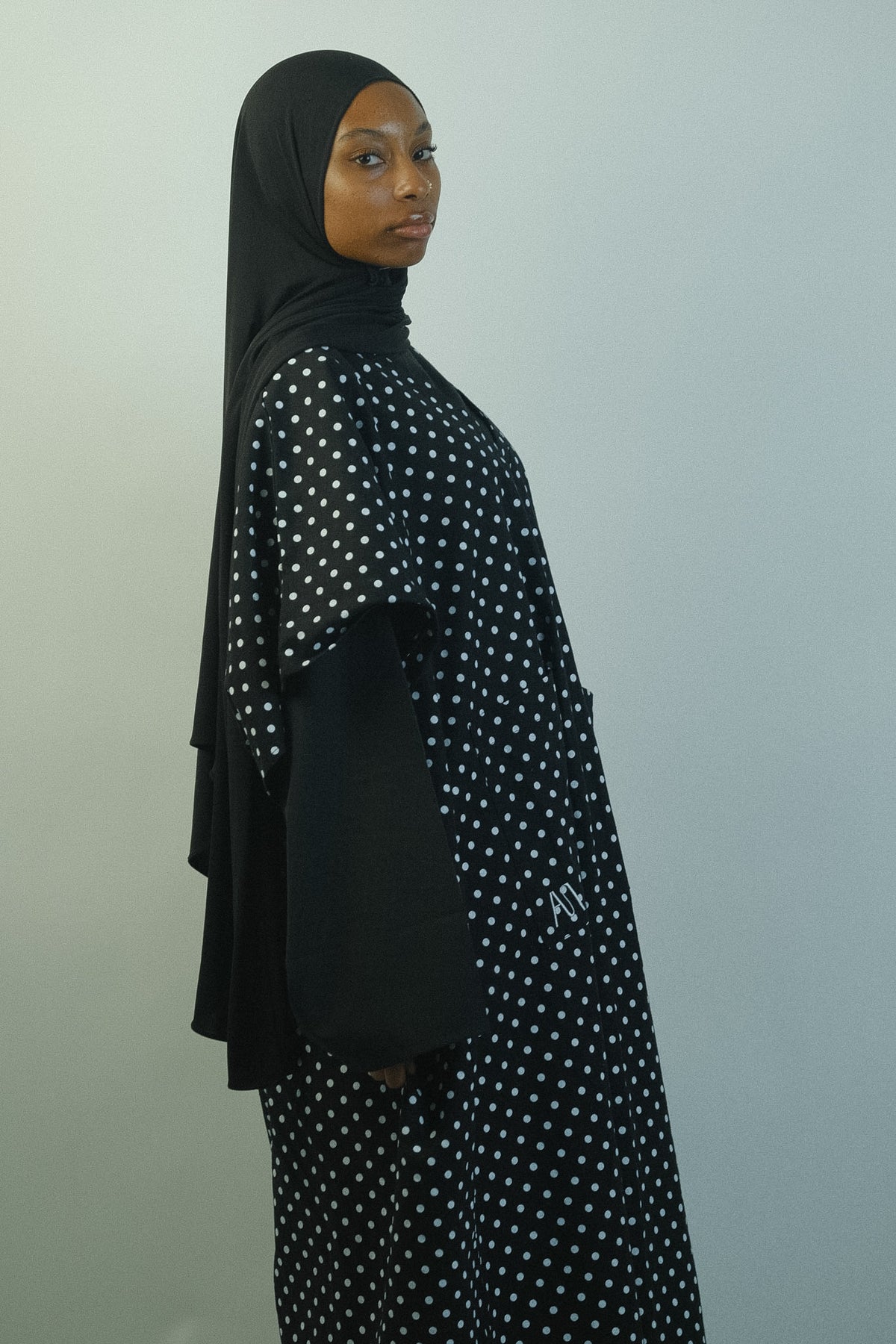 YUM — Abaya Sans Manches - polka dot