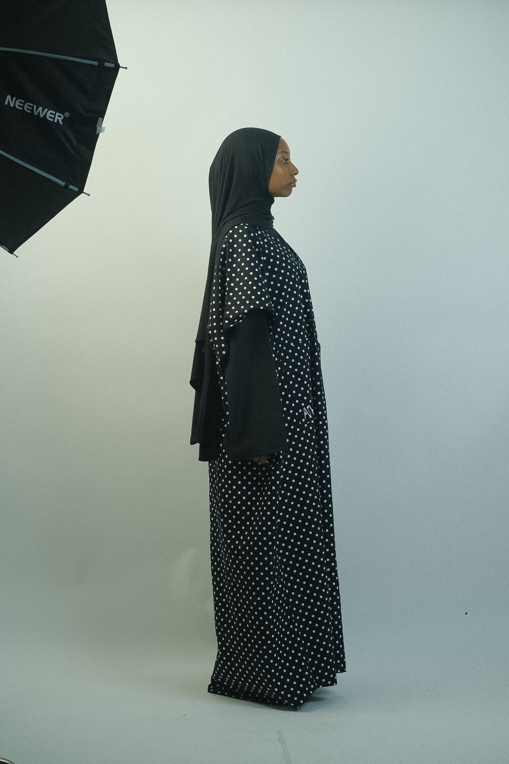 YUM — Abaya Sans Manches - polka dot