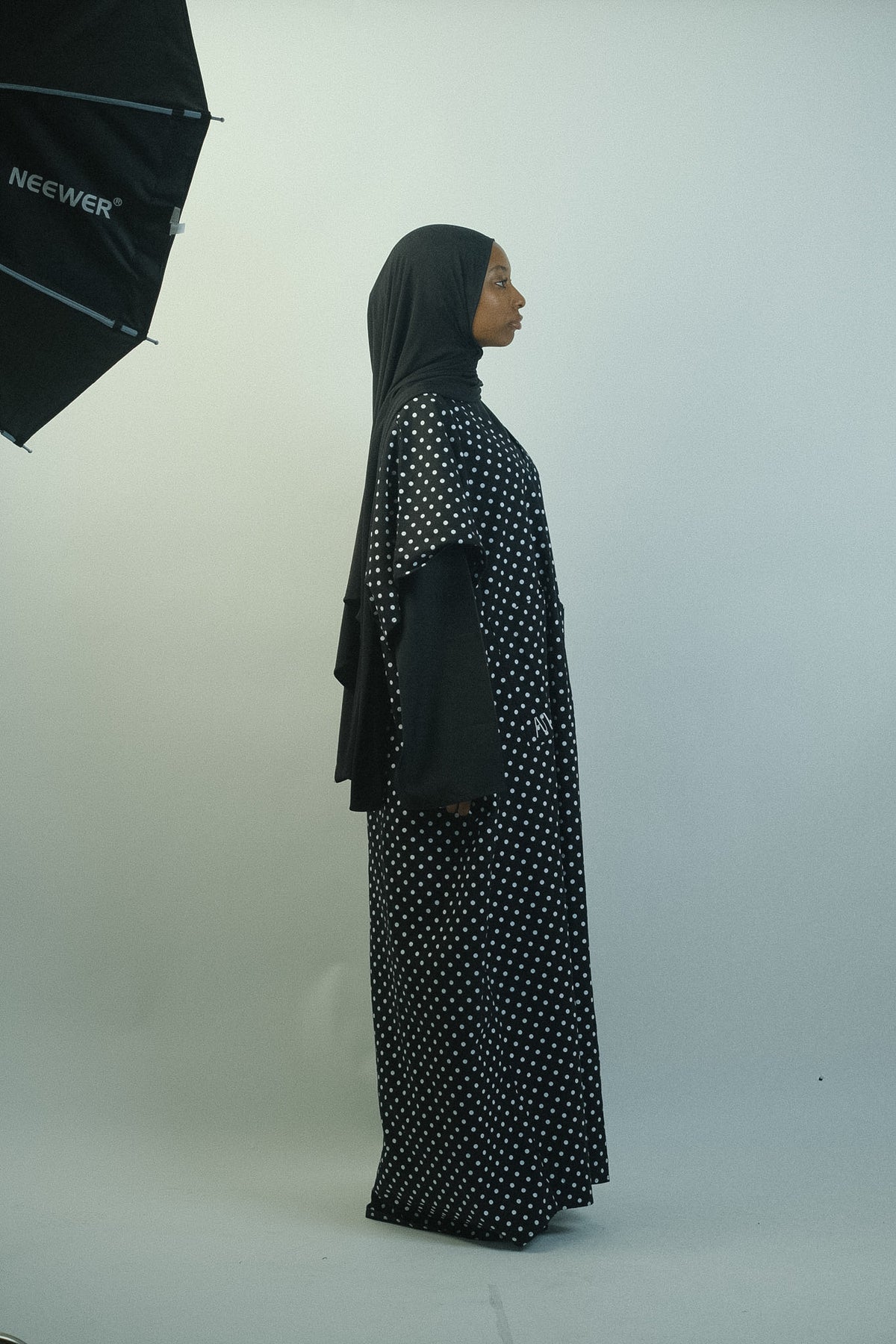 YUM — Abaya Sans Manches - polka dot