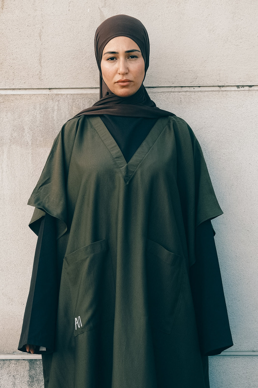 YUM — Abaya Sans Manches - vert