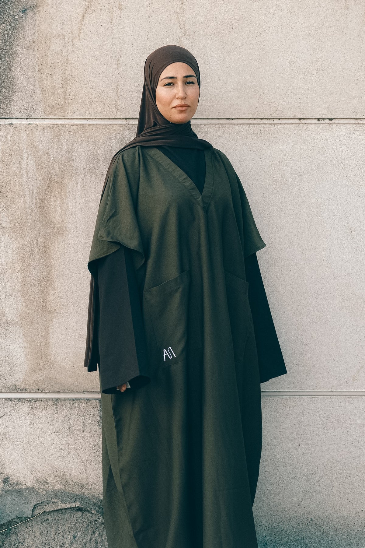 YUM — Abaya Sans Manches - vert