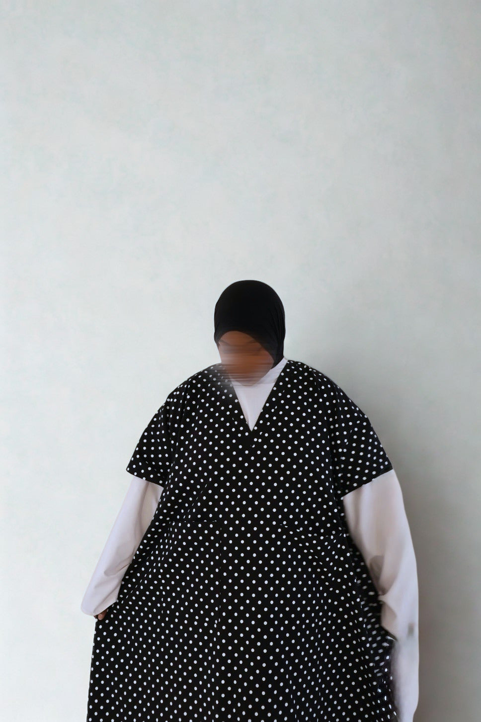 YUM — Abaya Sans Manches - polka dot