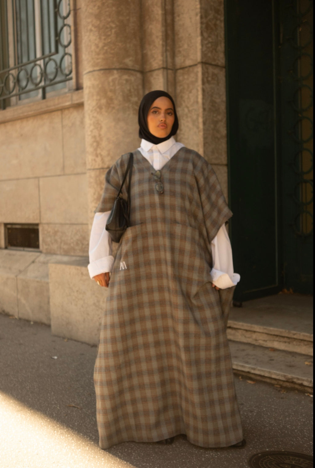YUM — Abaya Sans Manches - tartan